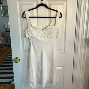 White Cutout Mini Dress